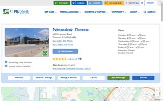 Pulmonology Florence - St. Elizabeth Physicians website