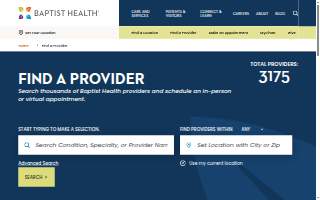 Baptist Health Neurology Richmond website