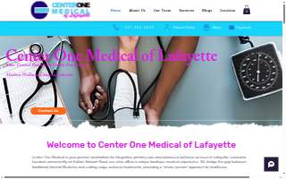 Center One Medical of Lafayette website