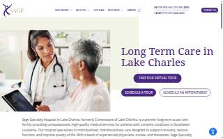 SAGE Specialty Hospital of Lake Charles website