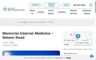 Memorial Internal Medicine - Nelson Road website