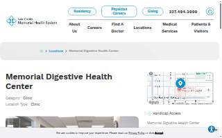 Memorial Digestive Health Center website