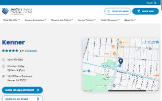 JenCare Senior Medical Center of Kenner website