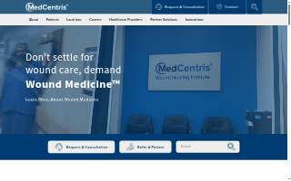 MedCentris Wound Healing Institute Bossier City website