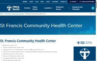 Franciscan Clinic, 2600 Tower Dr. Monroe website