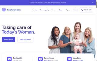 Woman's Clinic website