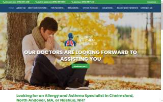 Allergy & Asthma Clinic website