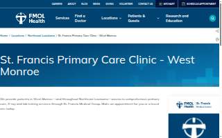 St. Francis Primary Care Clinic - West Monroe website
