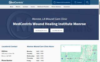 MedCentris Wound Healing Institute Monroe website