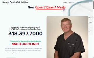 Sanson's Family Medicine website