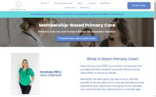 MainelyNP Primary Care website