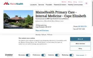 MaineHealth Primary Care - Internal Medicine - Cape Elizabeth website