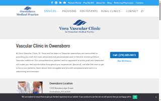 Vora Vascular Clinic website