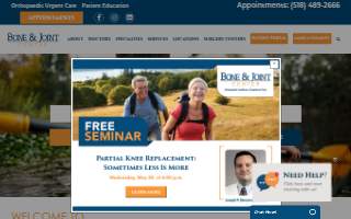 Bone & Joint Center website