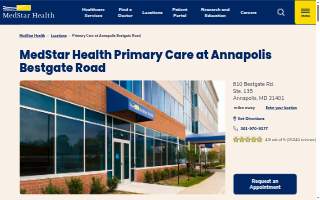 MedStar Health Primary Care at Annapolis Bestgate Road website