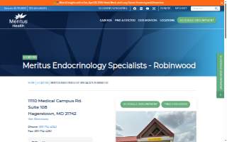 Meritus Endocrinology Specialists website