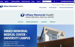 UMass Memorial Medical Center - University Campus website