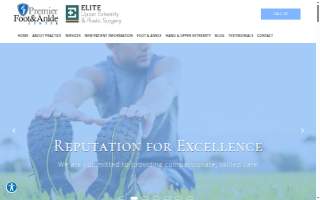 Premier Foot & Ankle Center website