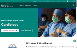 Cardiology at Boston Medical Center - South website