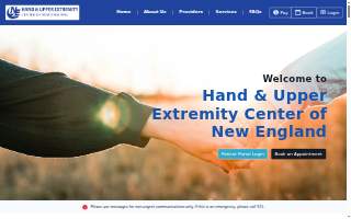 Hand & Upper Extremity Center of New England website