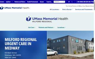 Milford Regional Urgent Care in Medway website