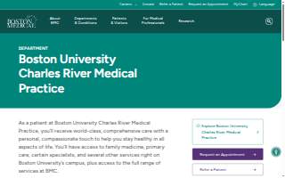 Primary Care - Boston University Charles River website