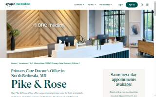 One Medical Primary Care Clinic - Pike & Rose website
