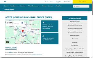 Frederick Primary Care Associates - AHC Walk-In Clinic website