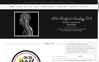 Mid Maryland Neurology website