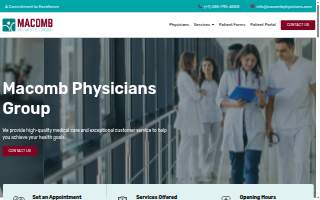 Macomb Physicians Group website