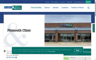 Plymouth Clinic website