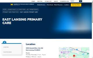 East Lansing Primary Care | University of Michigan Health-Sparrow website