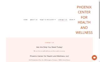 Phoenix Center for Health and Wellness website