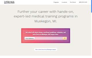 Ross Medical Education Center of Muskegon website