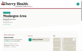 Cherry Health – Muskegon Recovery Center website