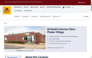 M Health Fairview Clinic - Phalen Village website