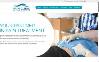 Pain Clinic of Lake Superior website