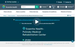 Essentia Health-Polinsky Medical Rehabilitation Center website