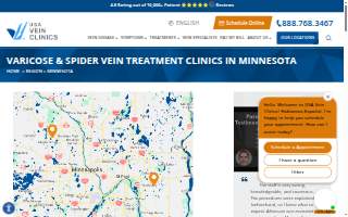 USA Vein Clinics website