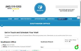 Desoto Family Care Clinic of Southaven website