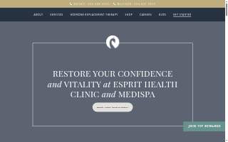 Esprit Health Clinic & MediSpa website