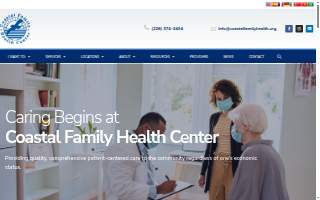 Coastal Family Health Center Administration Office website