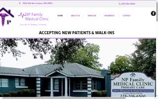 NP Family Medical Clinic website