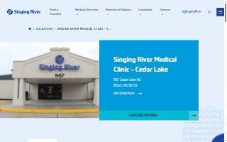 Singing River Medical Clinic - Cedar Lake website