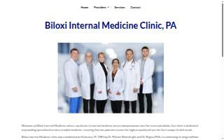 Biloxi Internal Medicine Clinic website