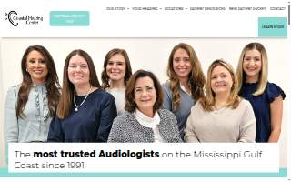 Coastal Hearing Center of Biloxi website