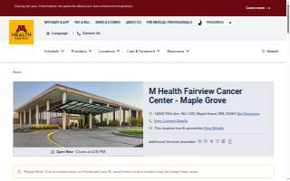 University of Minnesota Health: Cancer Center website