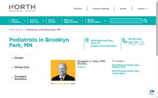 Brooklyn Park Foot Clinic website