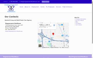 Empowerment Healthcare website