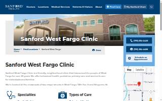 Sanford West Fargo Clinic website